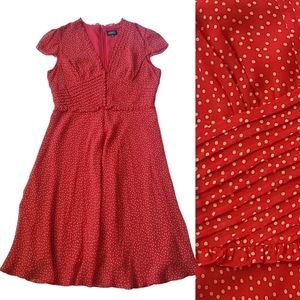 Vintage ADRIANNA PAPELL Polka Dot Dress